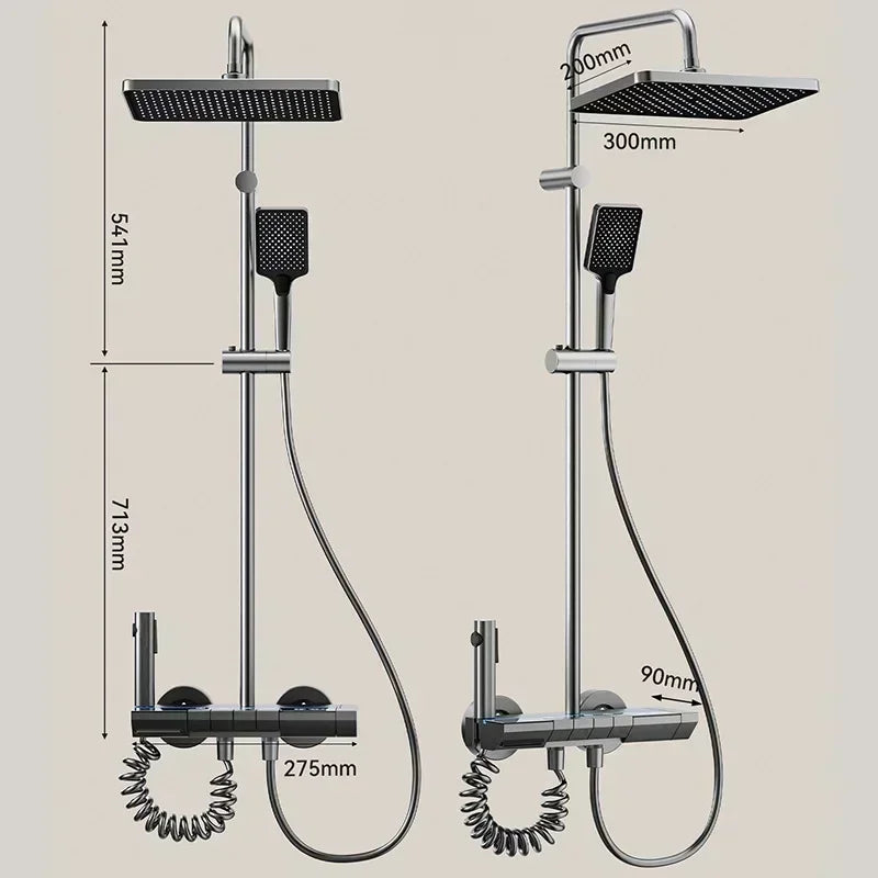 Chuveiro com display digital - Luxo