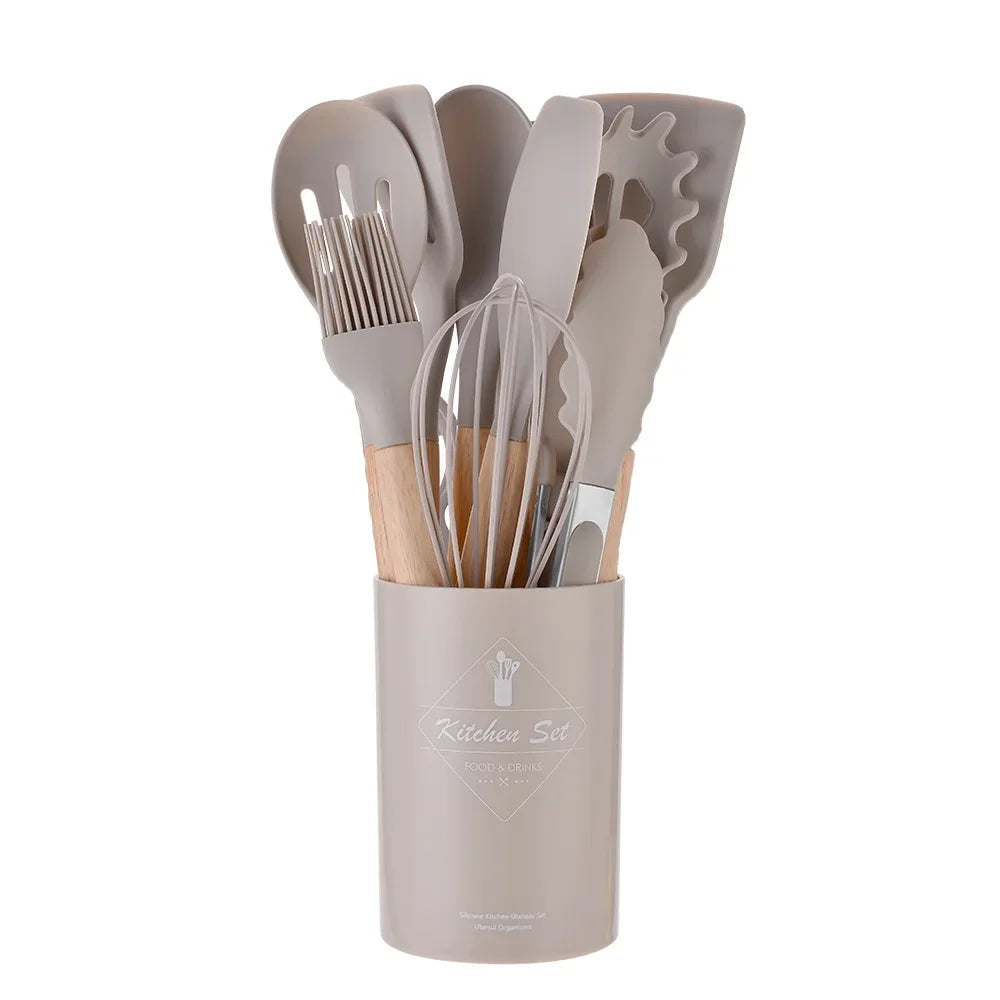 Conjunto de utensílios de cozinha antiaderentes